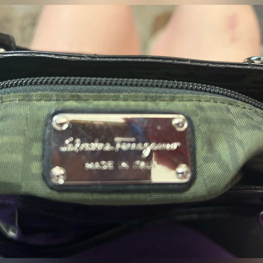 Salvatore Ferragamo Patent Leather Purse